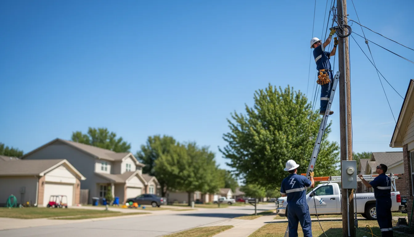 Residential electrician providing installation services in Peru, NE